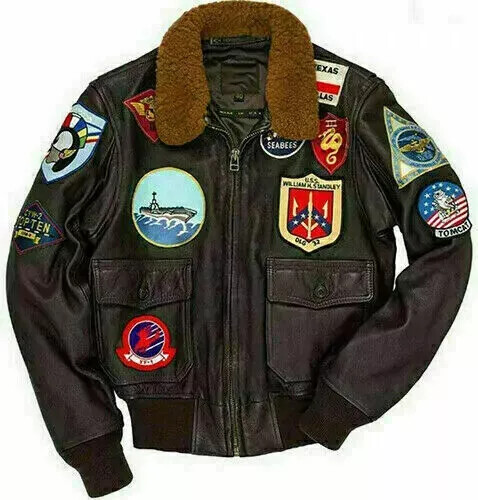 Men brown real leather - men's,