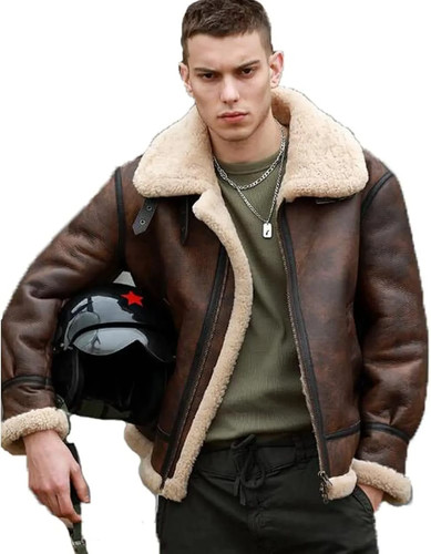 Mens shearling bomber - shearling,