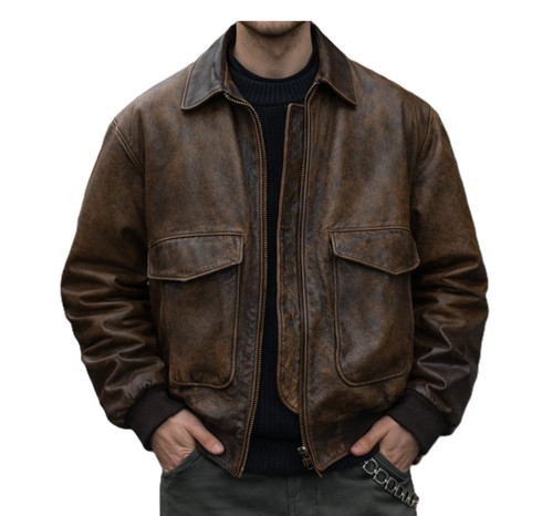 Men distressed brown - distressed,